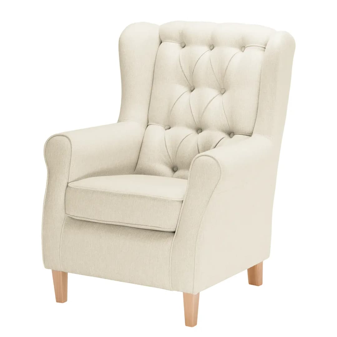 Polstergarnitur 2-1 Beige/Hellbeige Webstoff Inas | Beige