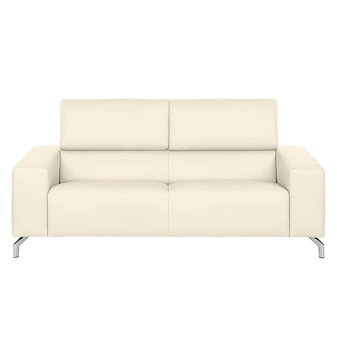 Sofa 2,5-Sitzer Echtleder Weiß | Weiß