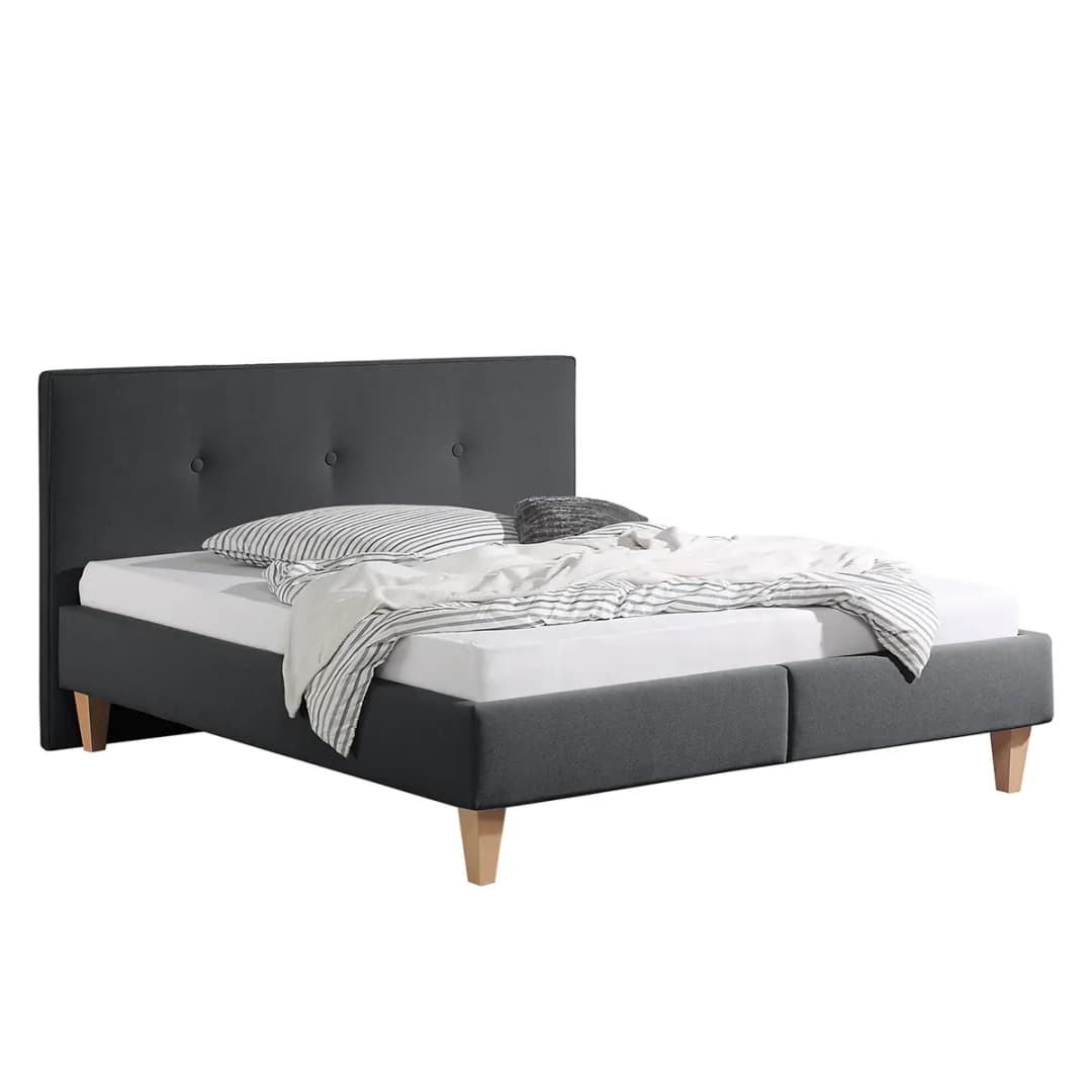 Polsterbett Alnarp | Grau