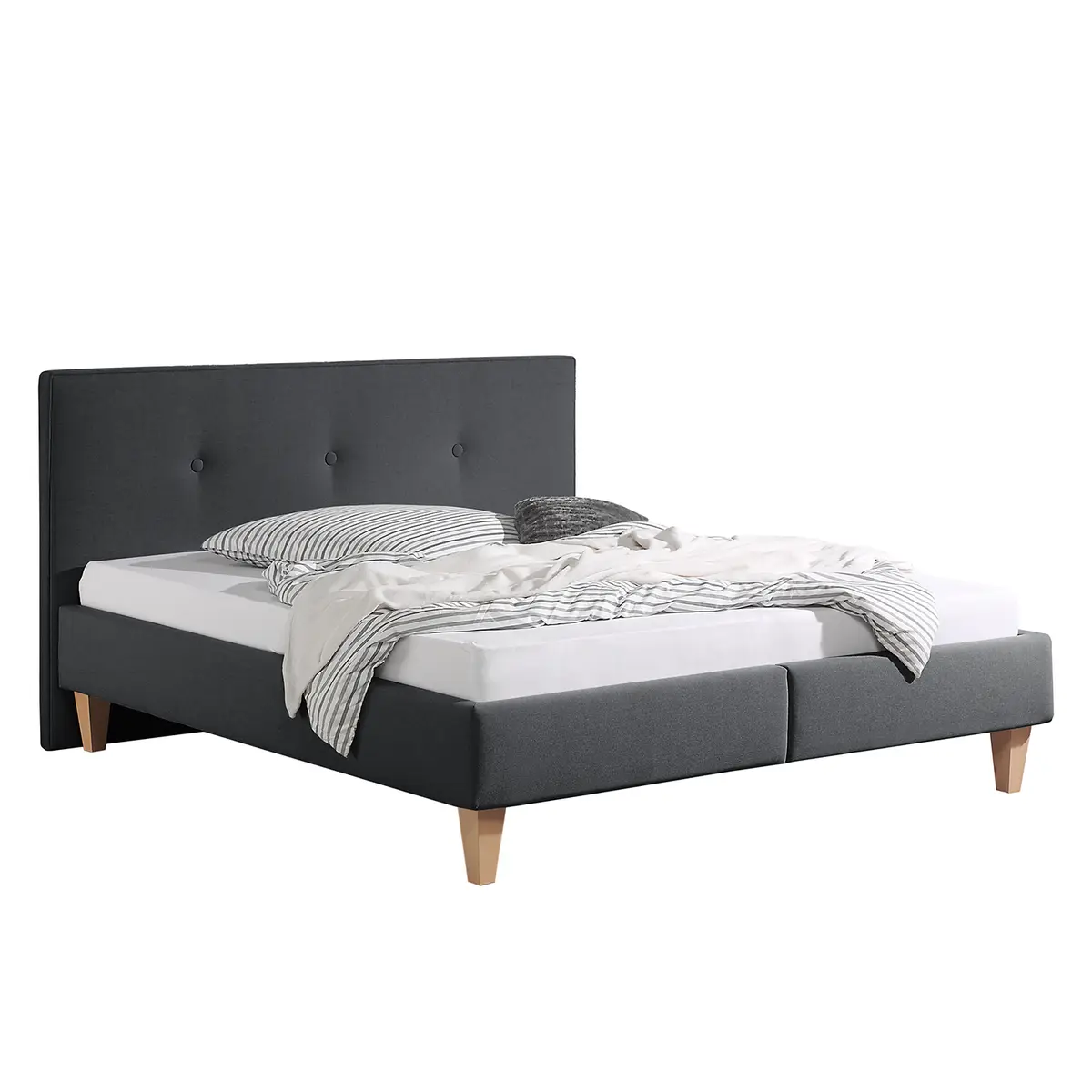 Polsterbett Alnarp | Grau