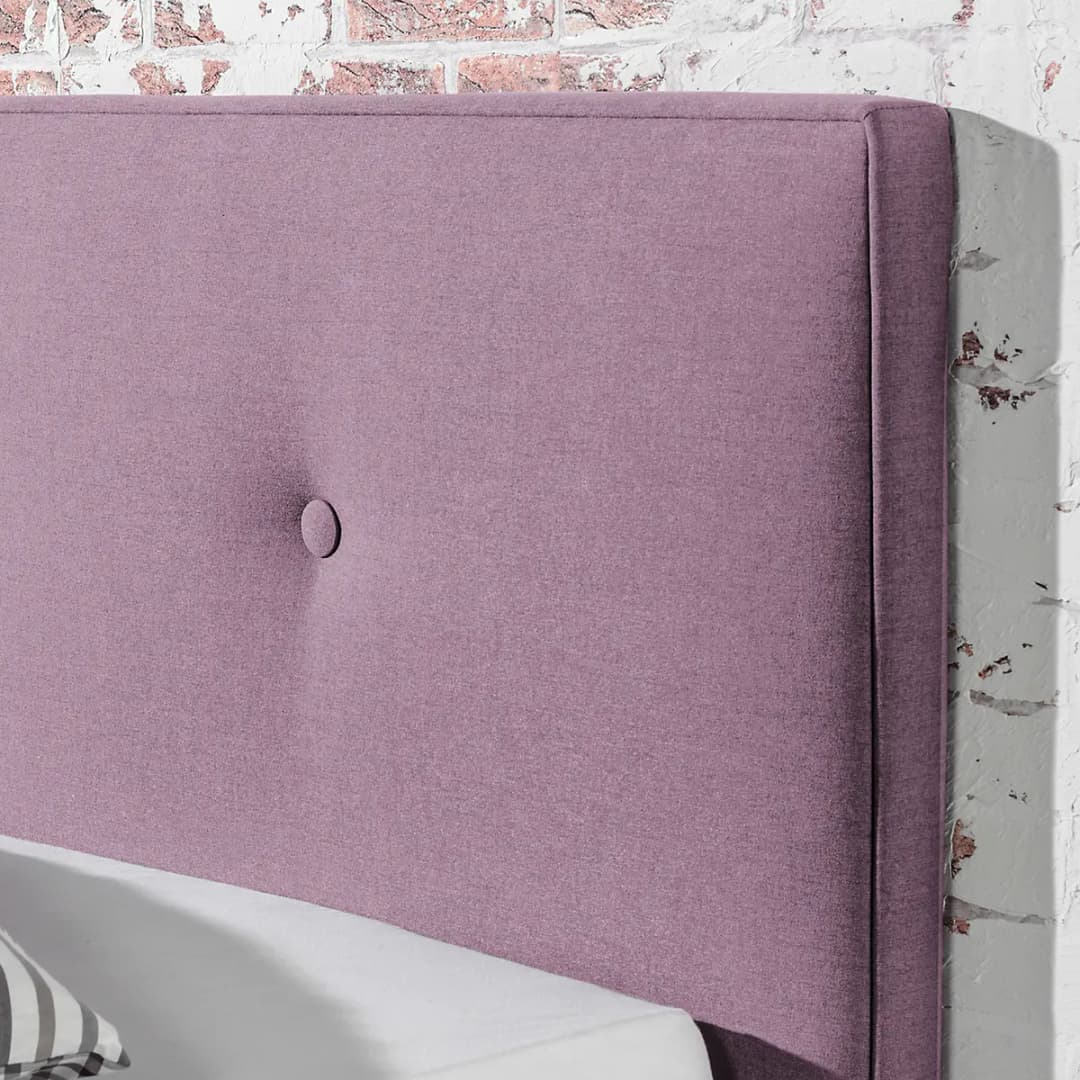 Polsterbett Alnarp Strukturstoff 180 x 200cm | Rosa