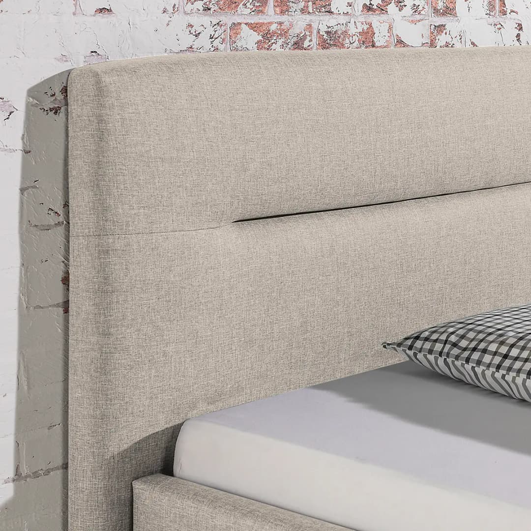 Polsterbett Billdal | Beige
