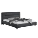 Polsterbett Billdal Strukturstoff 200 x 200cm | Grau