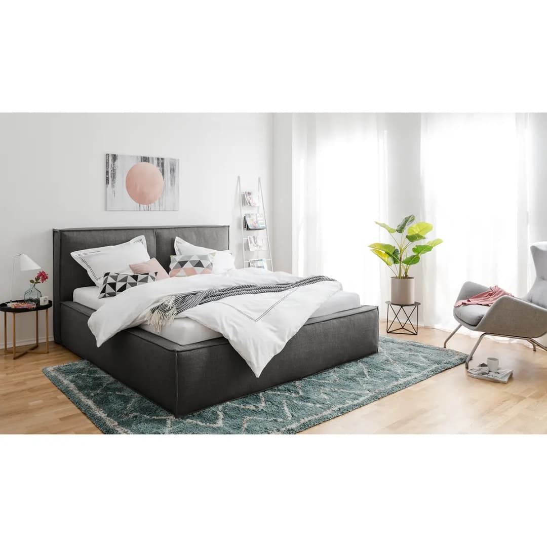 Polsterbett KINX 160x200cm | Grau