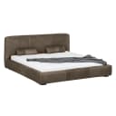 Polsterbett Shabby Echtleder | Braun
