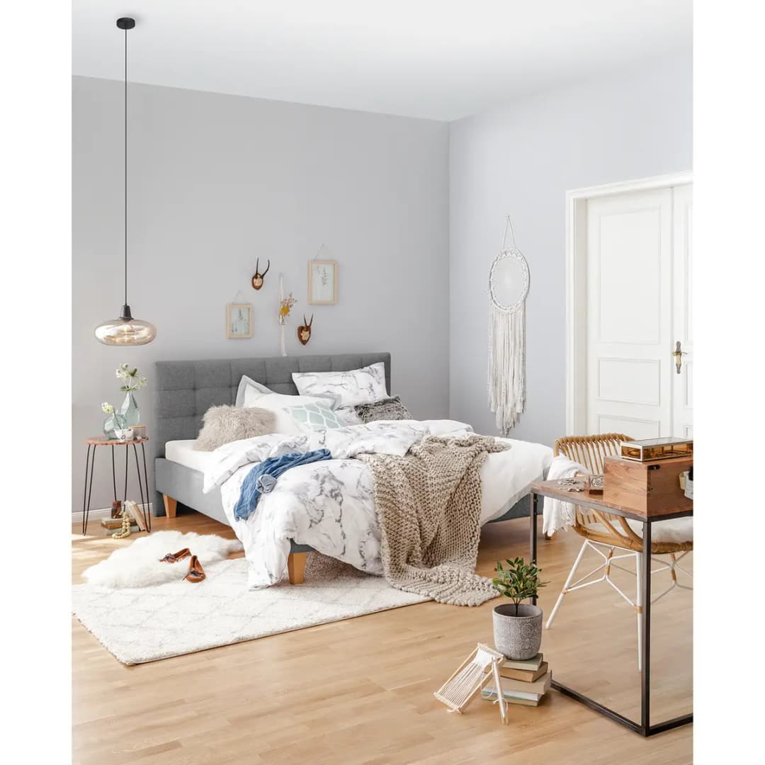 Polsterbett Stensborg | Grau