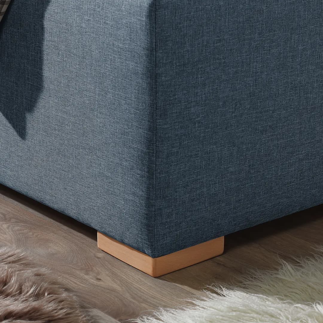 Polsterbett Vitaby | Blau