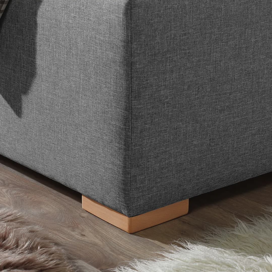Polsterbett Vitaby | Grau