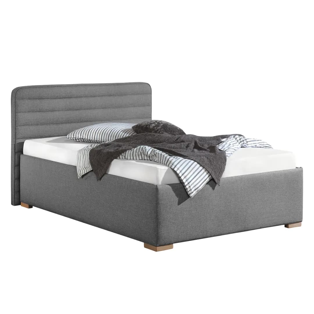 Polsterbett Vitaby | Grau