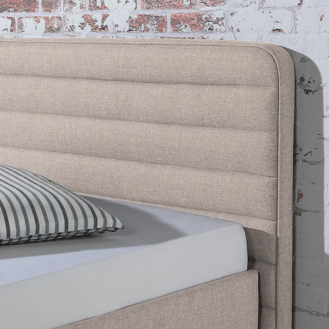 Polsterbett Vitaby | Beige