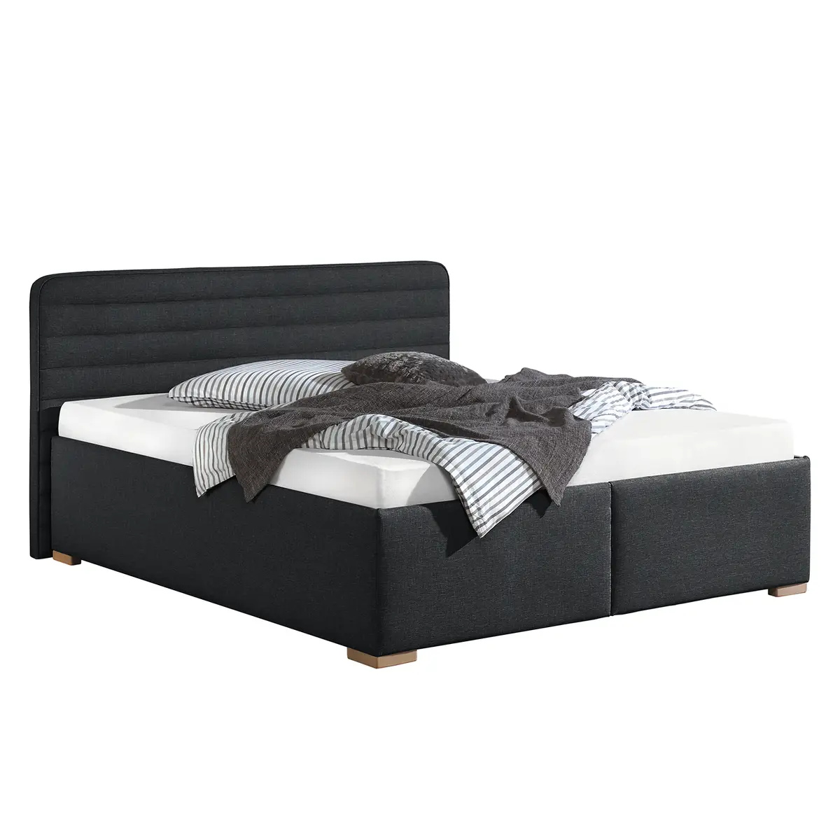 Polsterbett Vitaby 160 x 200cm | Grau