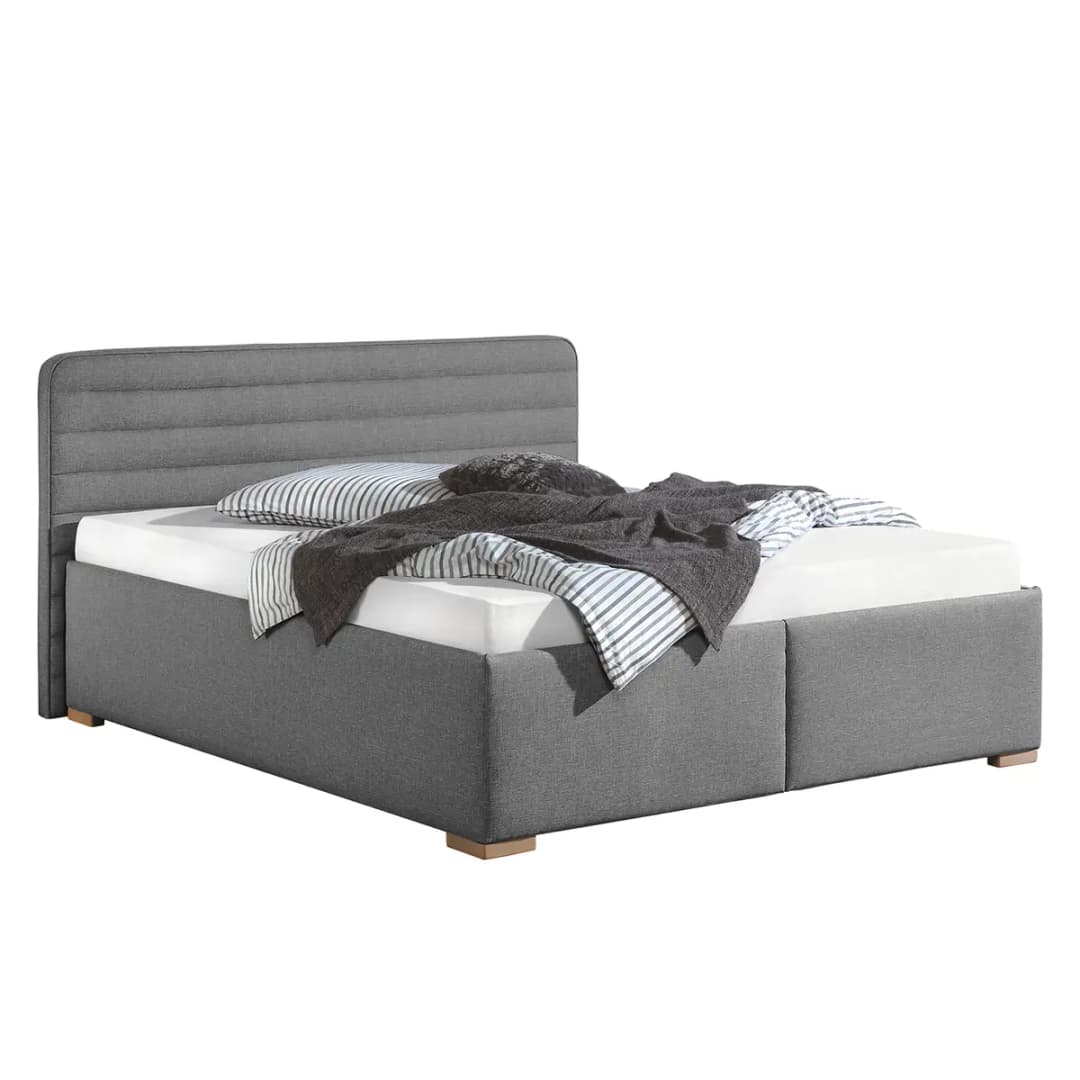 Polsterbett Vitaby | Grau