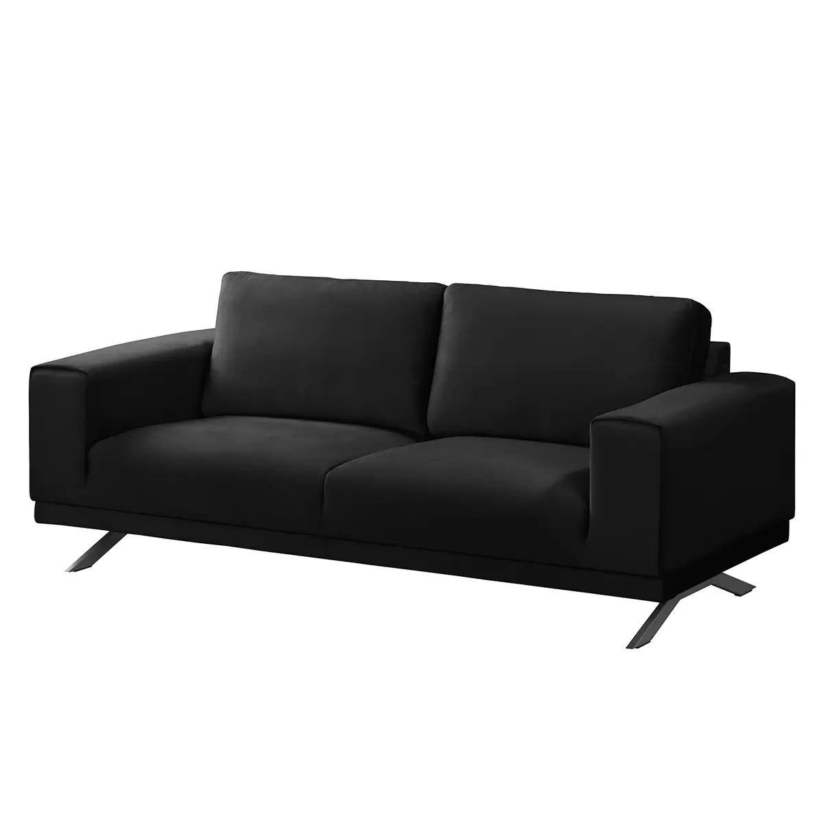 Polstergarnitur Lorcy 3-2-1 | Schwarz