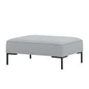 Polsterhocker Webstoff | Grau