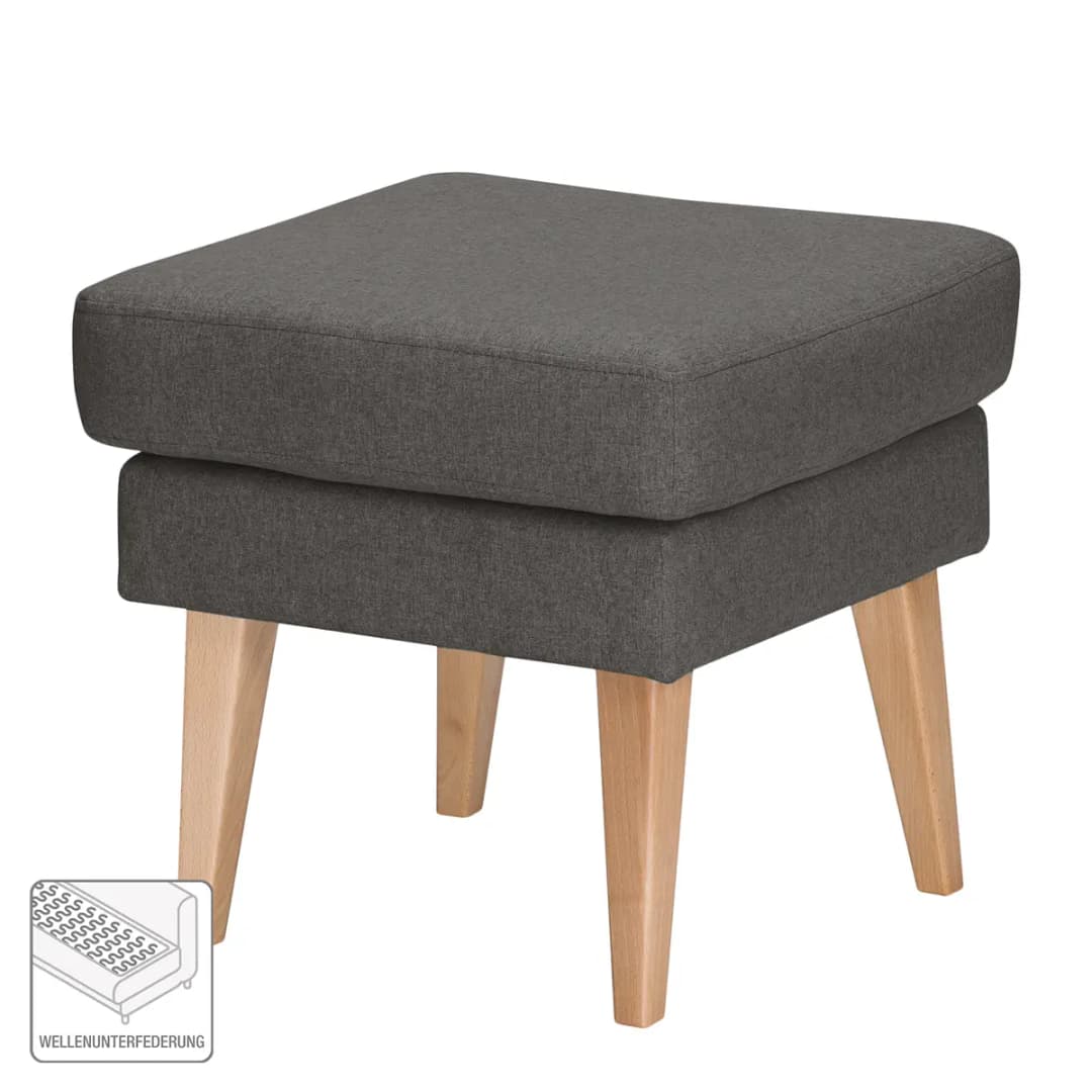 Polsterhocker Filz | Grau