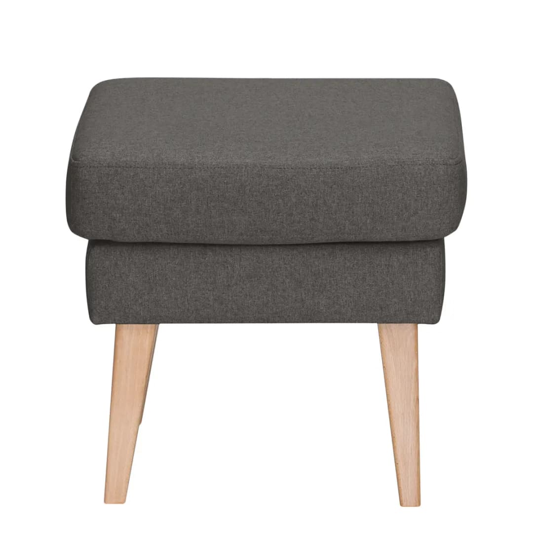 Polsterhocker Filz | Grau