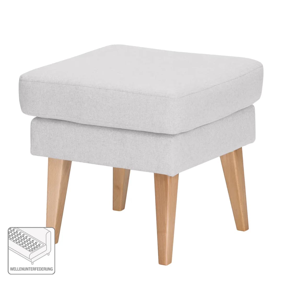 Polsterhocker Filz | Grau