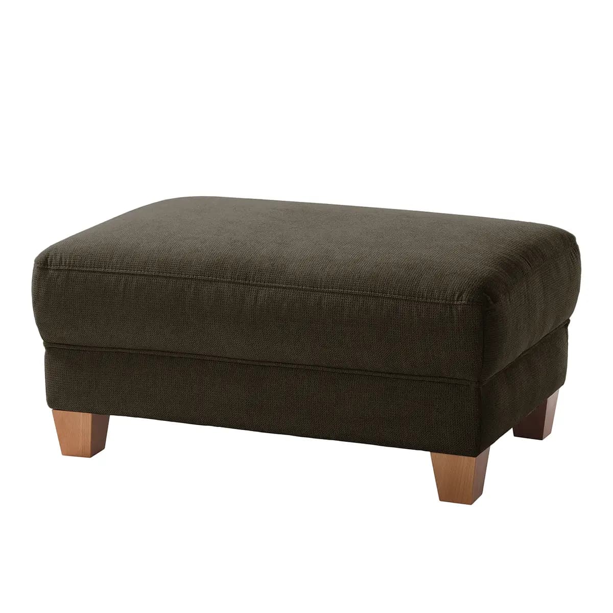 Polsterhocker Webstoff | Braun