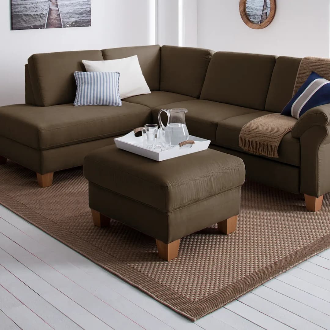 Polsterhocker | Braun