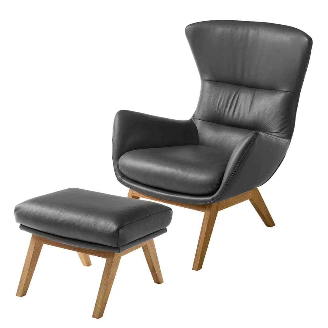 Sessel Neka Grau/Eiche Dunkel | Grau