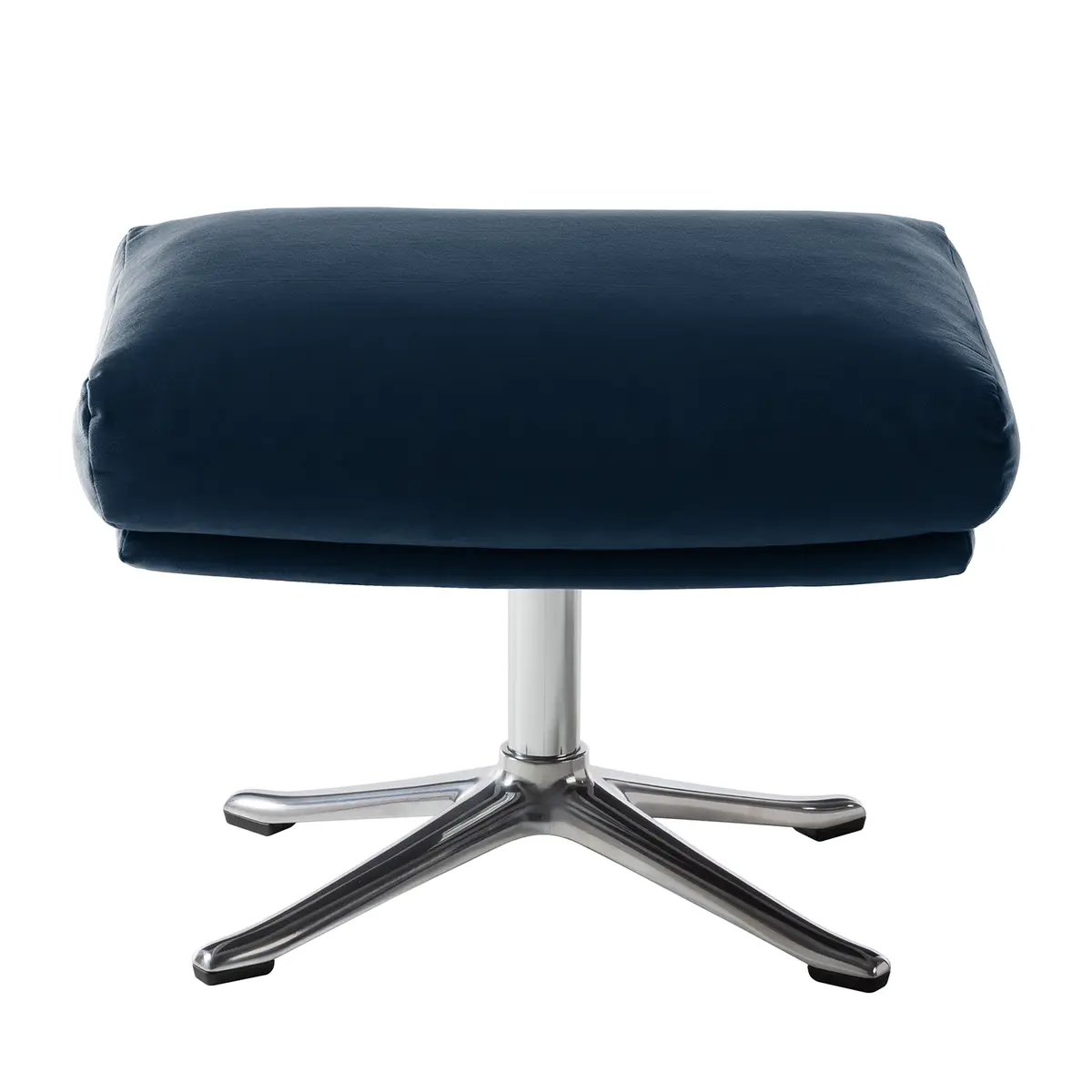Hocker mit Kreuzfuß | Blau