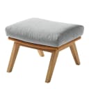 Hocker mit Holzfüßen | Braun