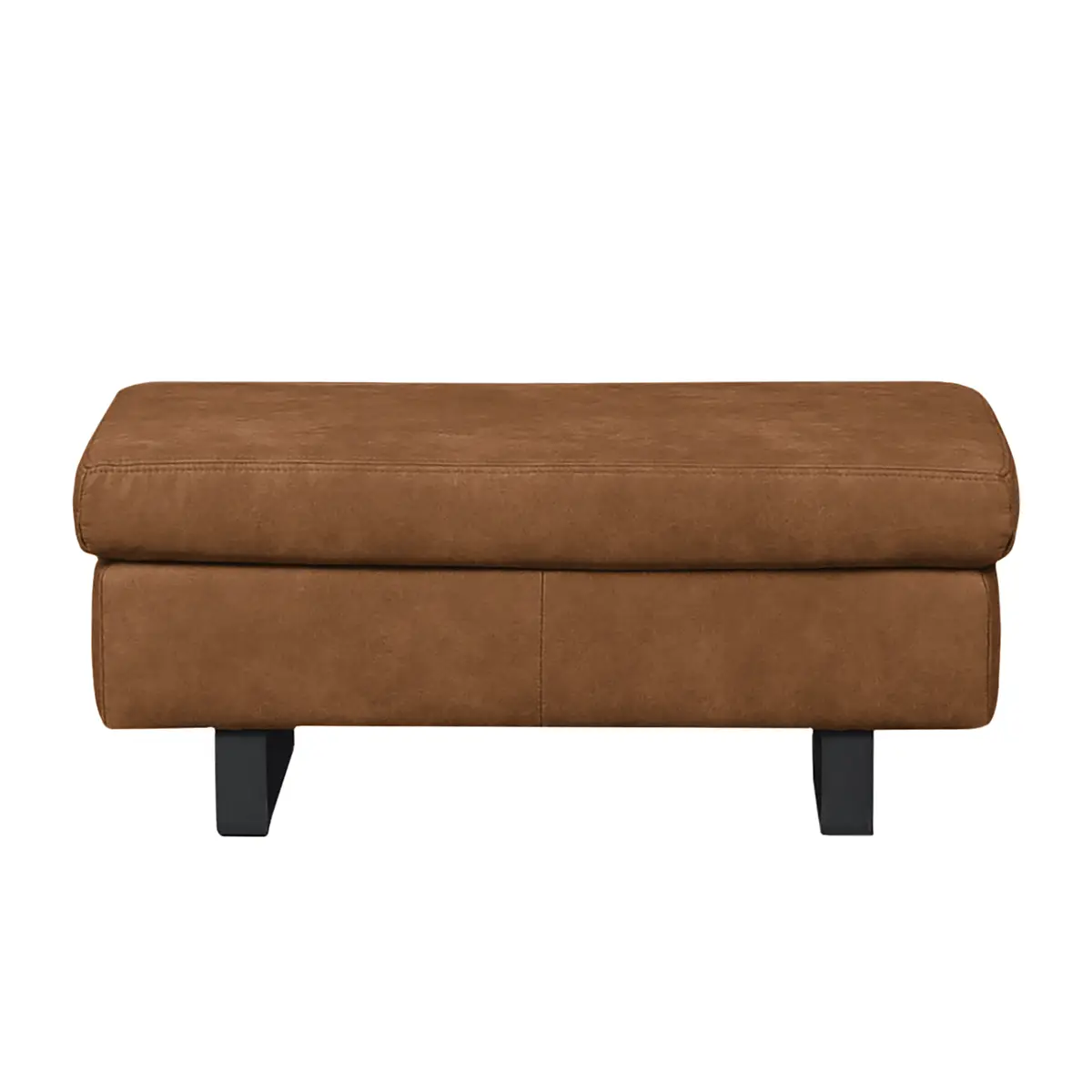 Polsterhocker Antiklederlook | Braun