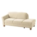 Recamiere Webstoff Beige/Creme | Beige