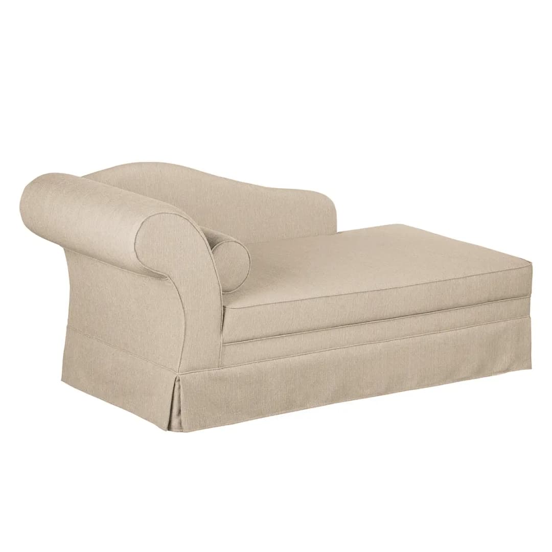 Recamiere Webstoff Beige/Cappuccino | Beige