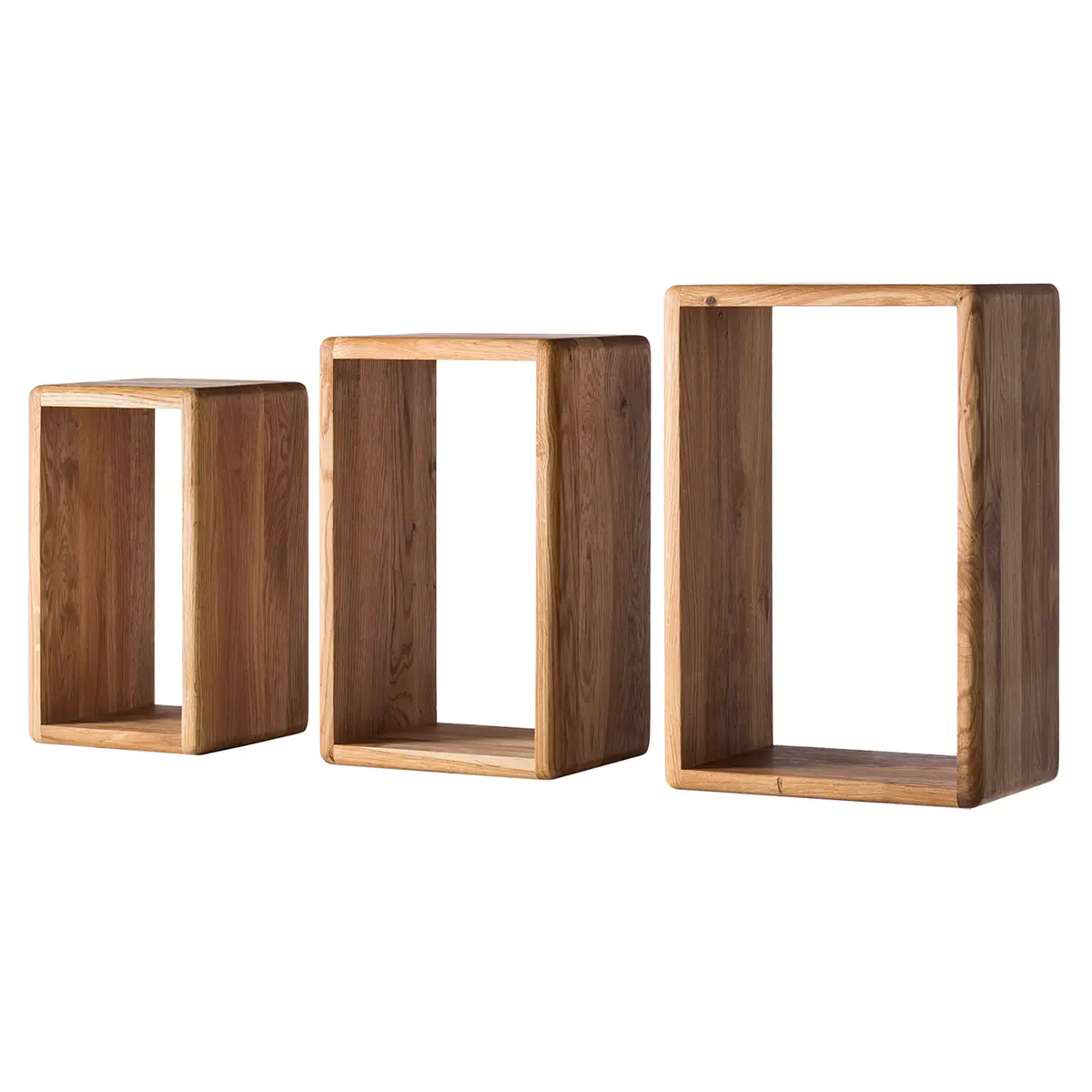 Wandregal Anamur 3er-Set | Braun
