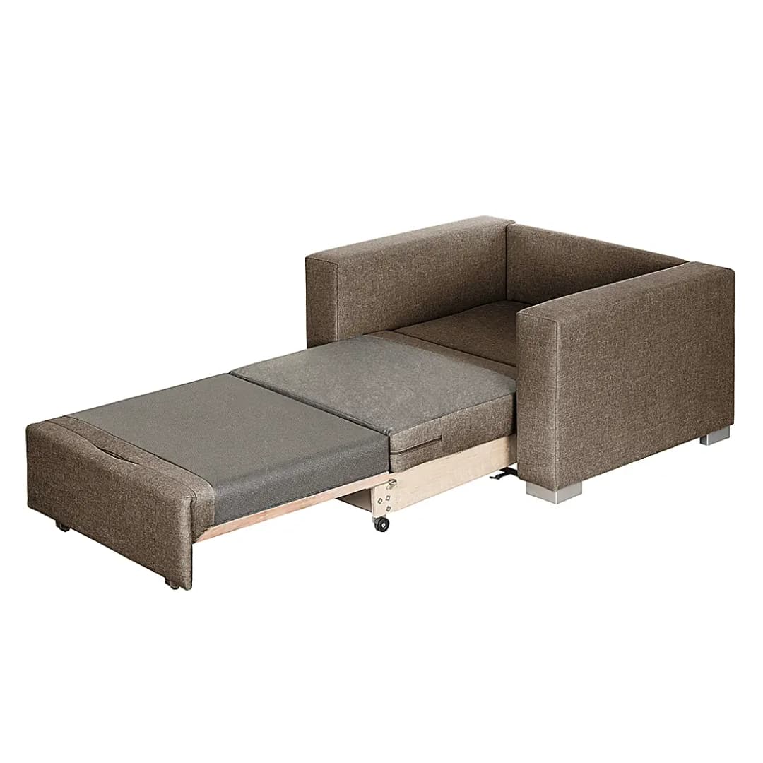 Schlafsessel Basic Braun/Braun Stoff Doran | Braun