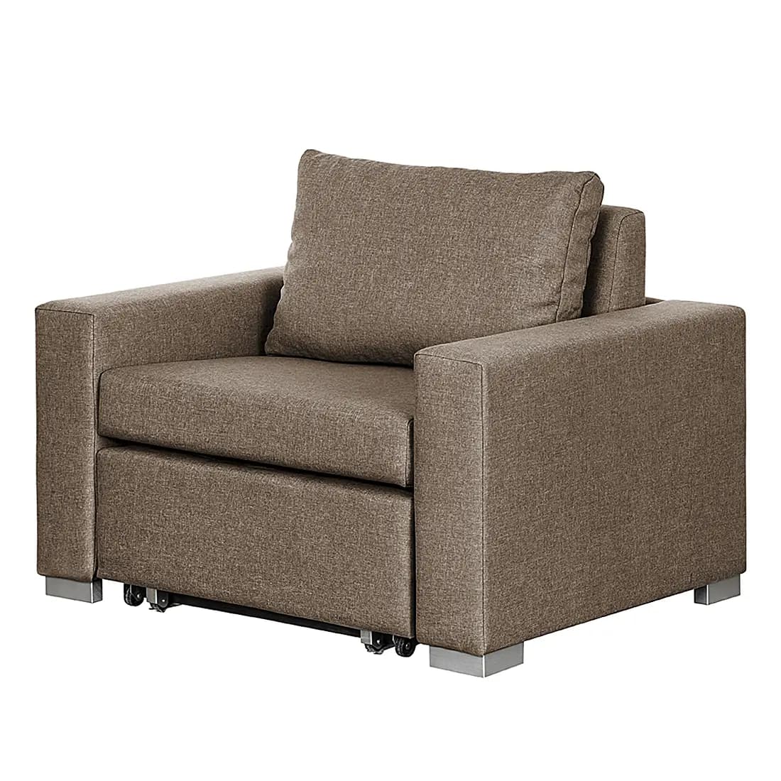 Schlafsessel Basic Braun/Braun Stoff Doran | Braun