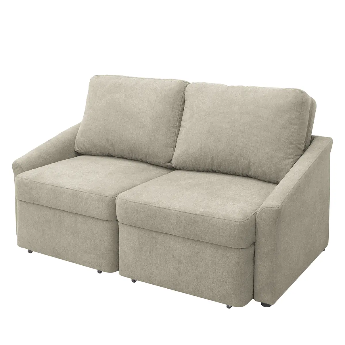 Boxspring-Schlafsofa Befasy | Beige