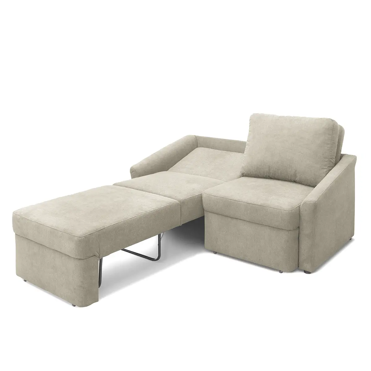 Boxspring-Schlafsofa Befasy | Beige