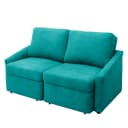 Boxspring-Schlafsofa Befasy | Türkis