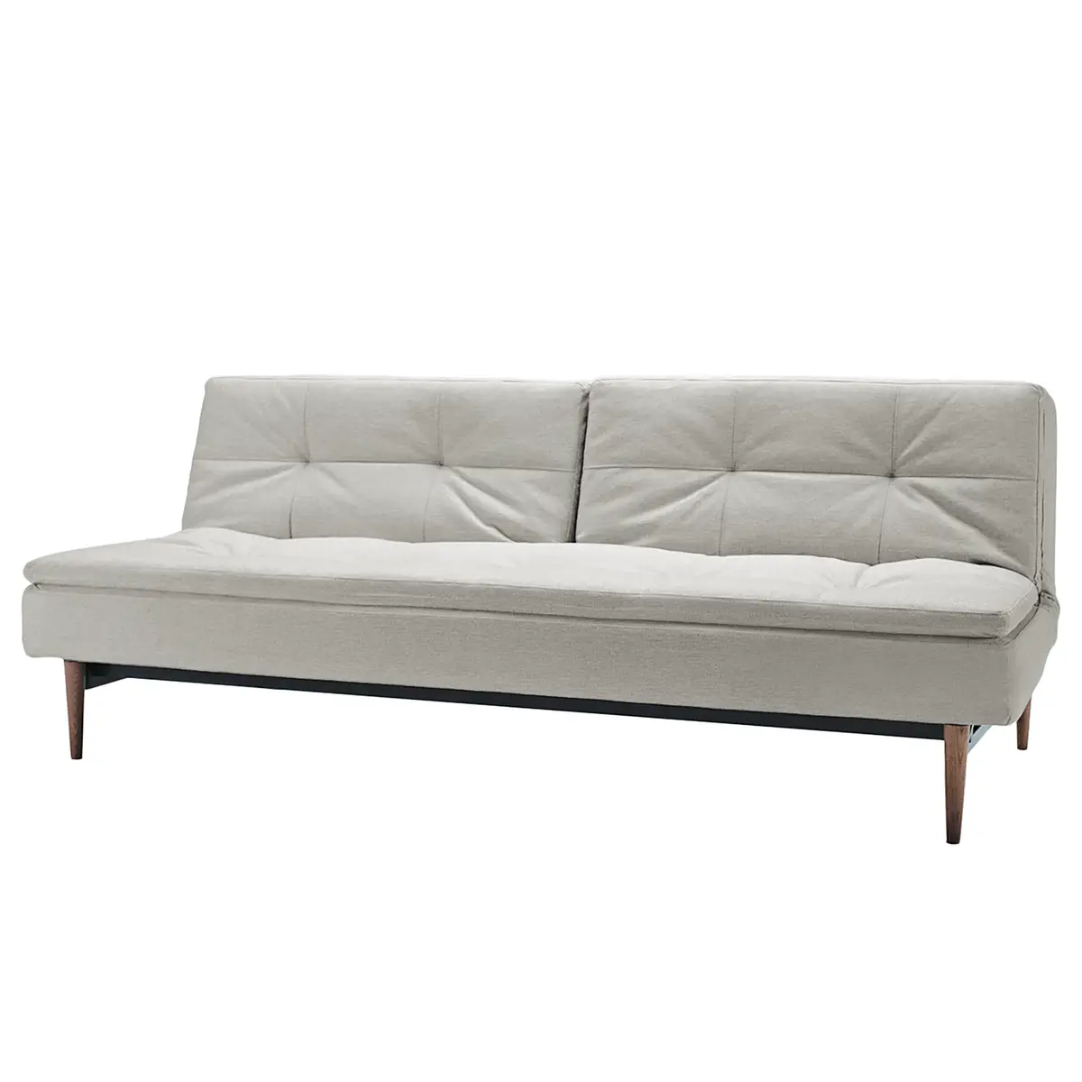Schlafsofa III Webstoff Grau/Weiß | Grau