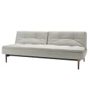 Schlafsofa III Webstoff Grau/Weiß | Grau