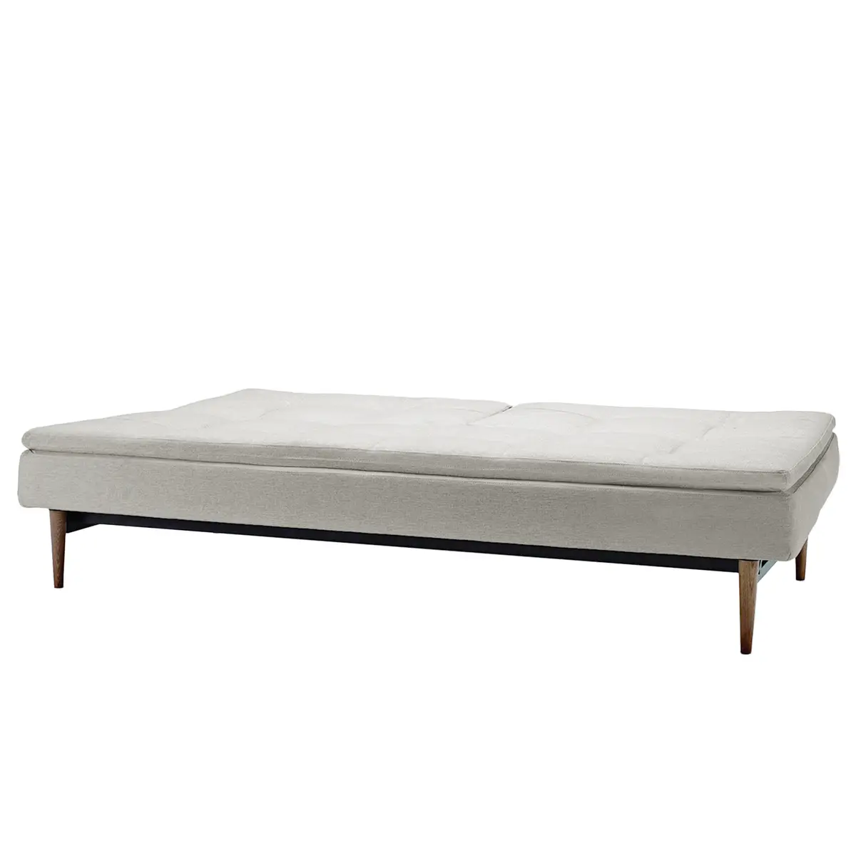 Schlafsofa III Webstoff Grau/Weiß | Grau