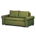 Schlafsofa Basic Country Grün/Grün Stoff Doran 164cm | Grün