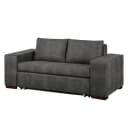 Schlafsofa Basic mit XL Armlehne | Grau