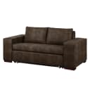 Schlafsofa Basic mit XL Armlehne | Braun