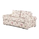 Schlafsofa Basic Country Beige/Beige/Rosa Webstoff Fedra 184cm