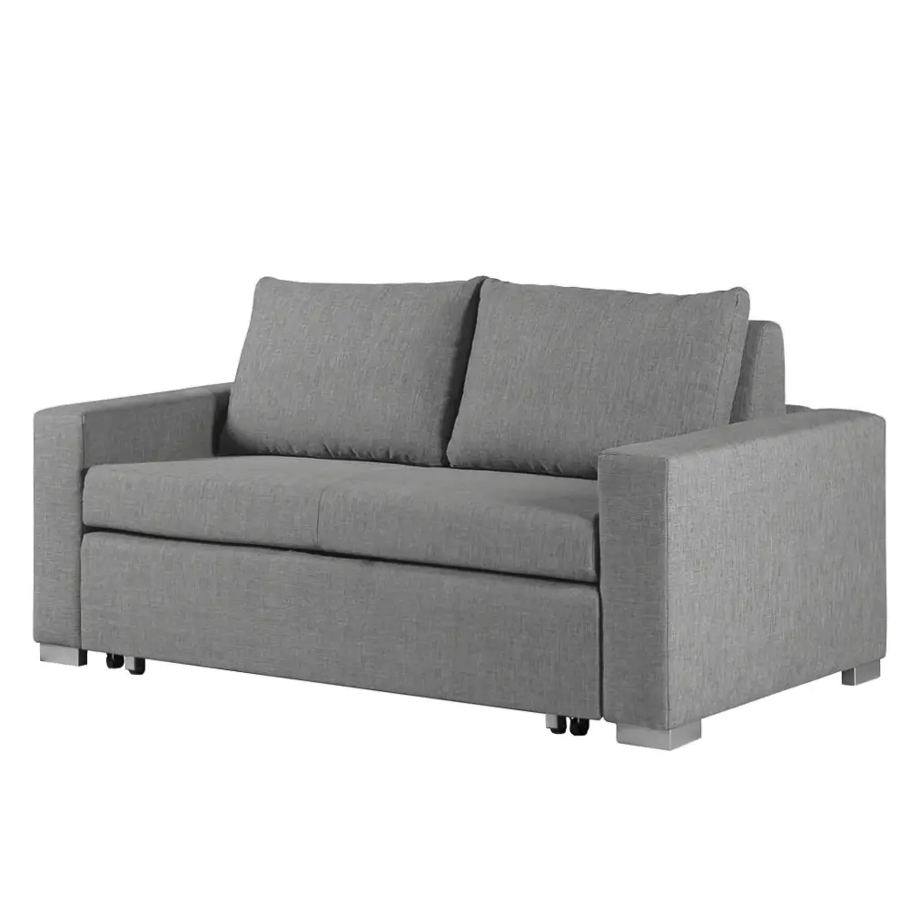 Schlafsofa Basic Grau/Grau Stoff Doran 153cm | Grau