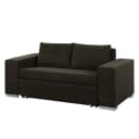 Schlafsofa Basic mit XL Armlehne | Braun