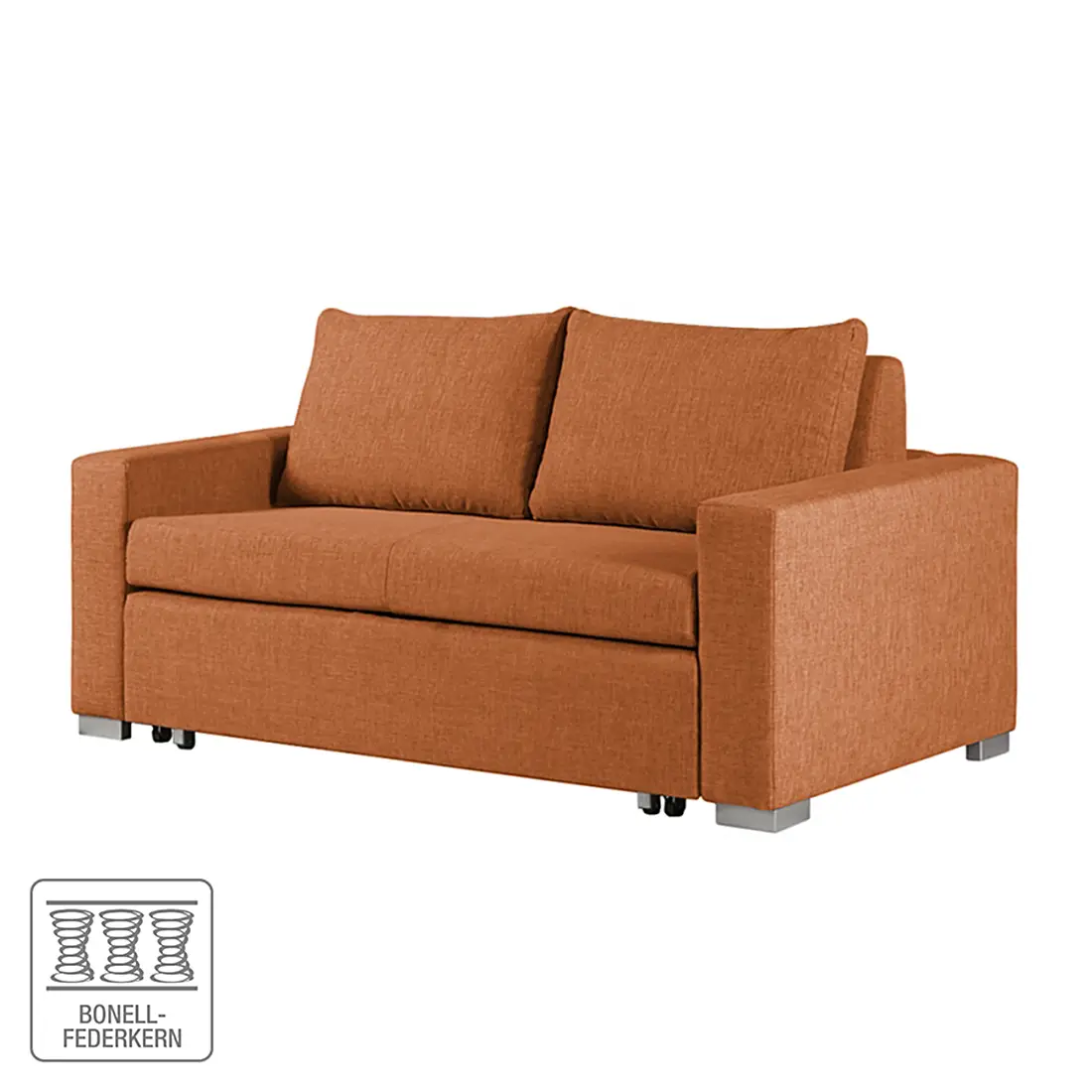 Schlafsofa Basic Orange/Orange Stoff Doran 173cm | Orange
