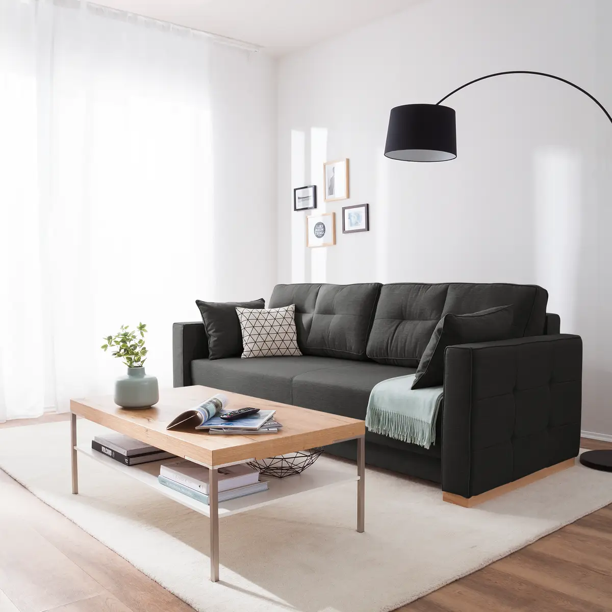 Schlafsofa Realico | Grau