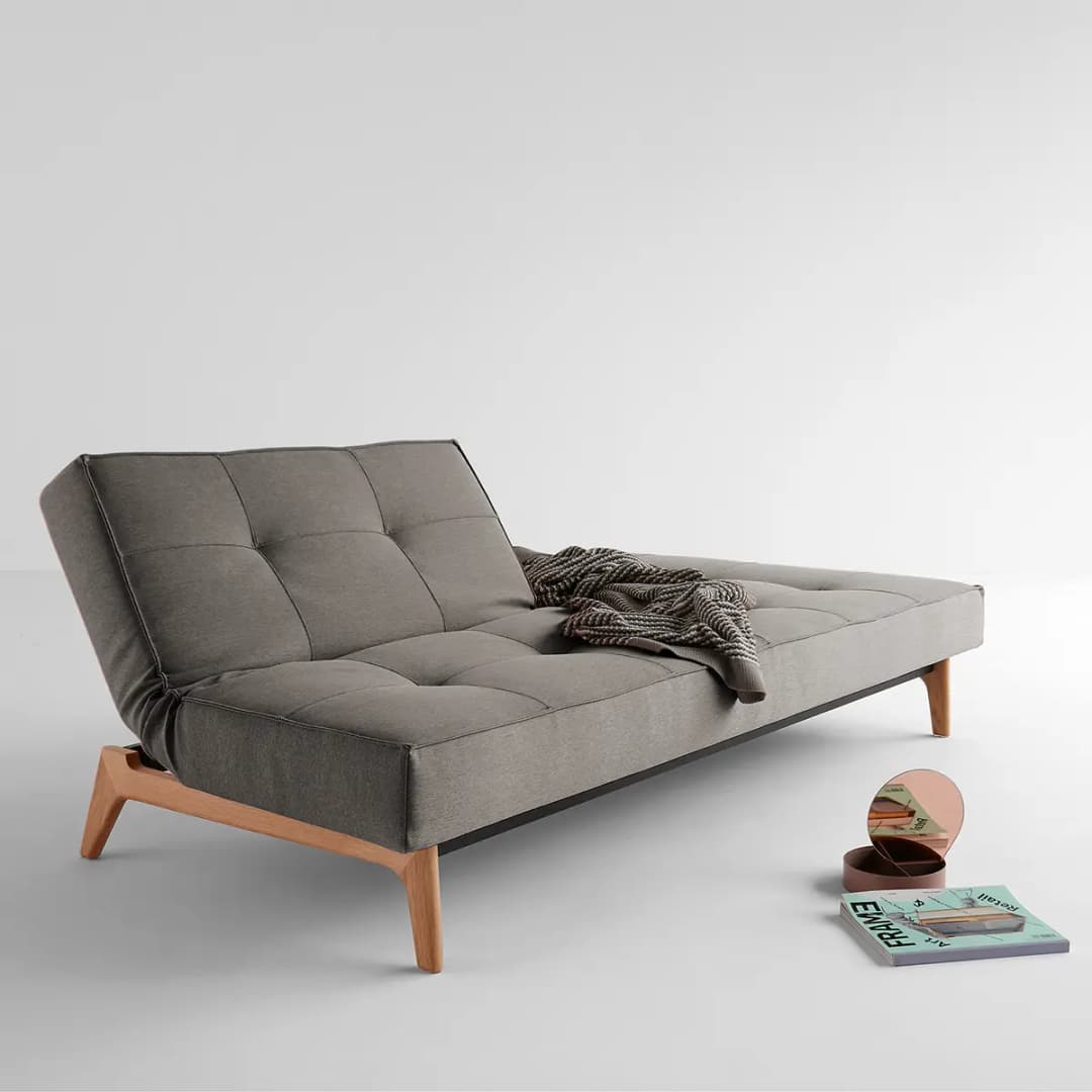 Schlafsofa Eik | Grau