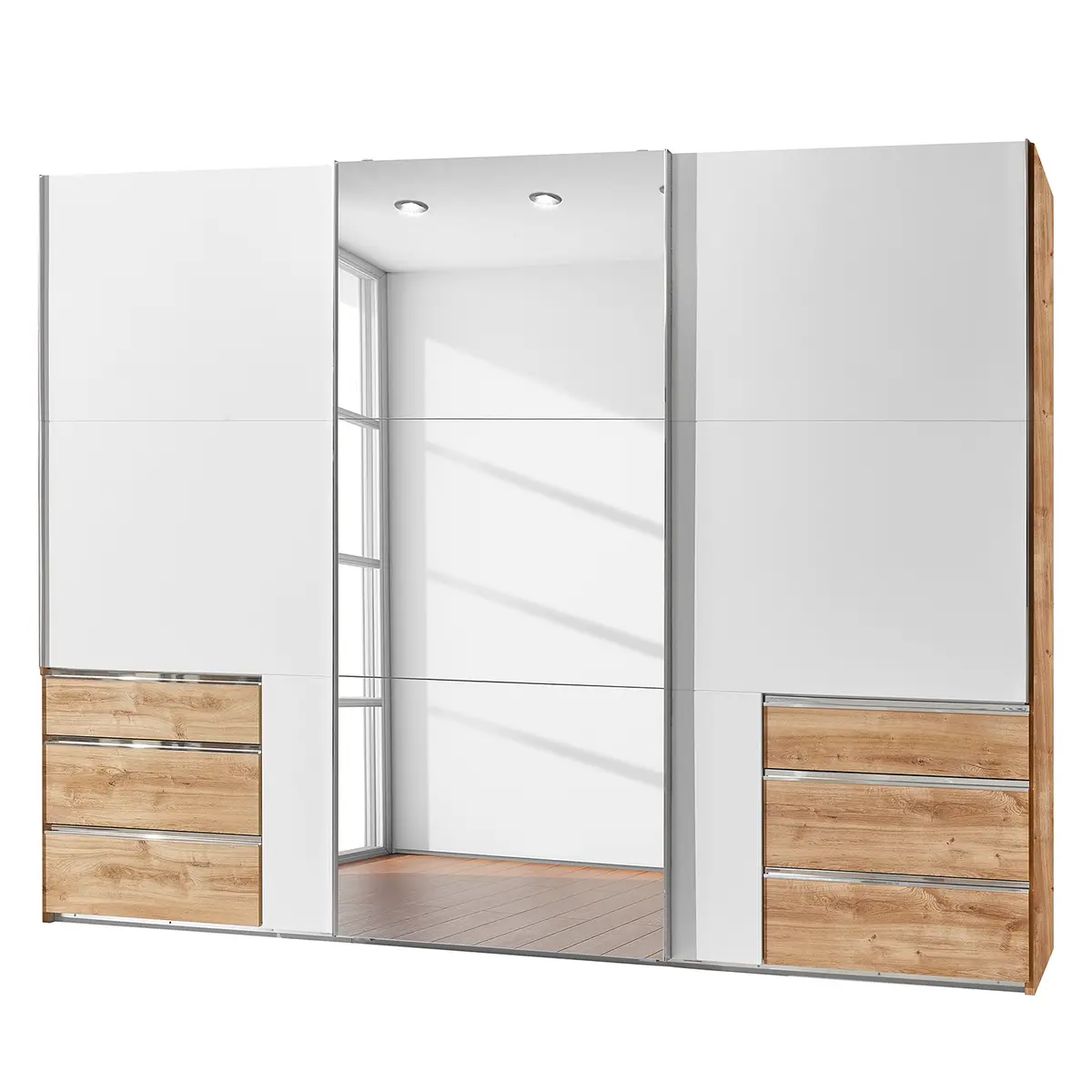 Schwebetürenschrank level 36A | Weiß