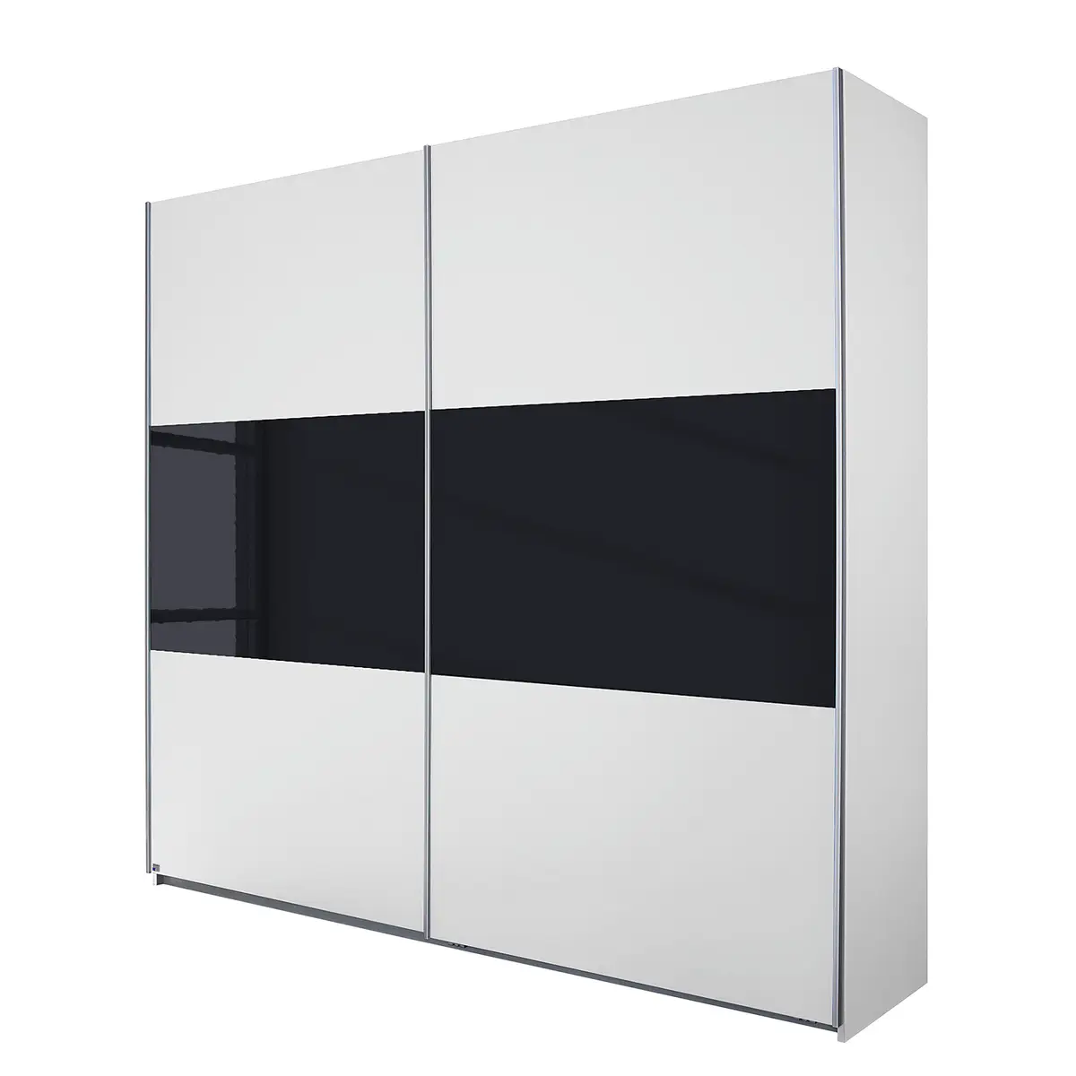 Schwebetürenschrank Loriga 218cm | Schwarz