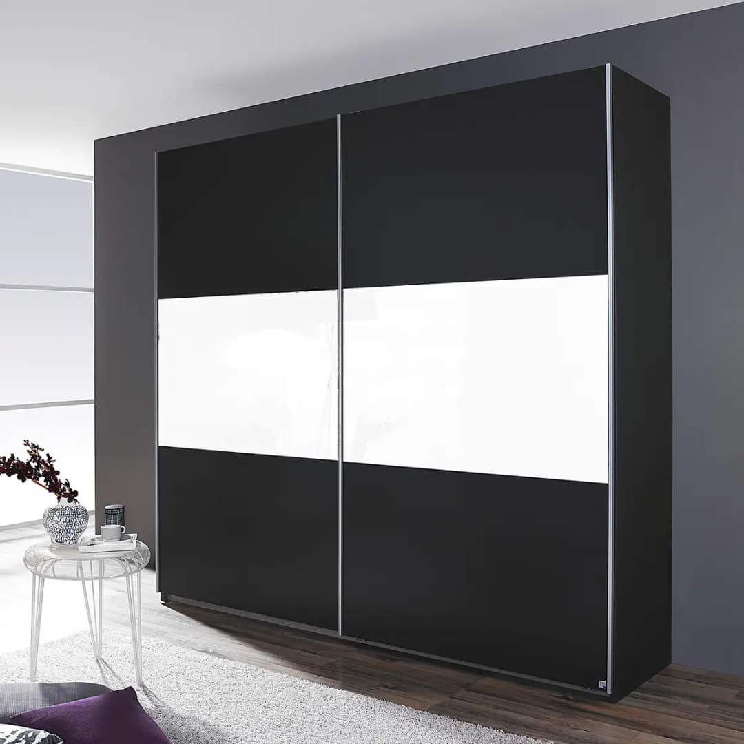 Schwebetürenschrank Loriga | Grau